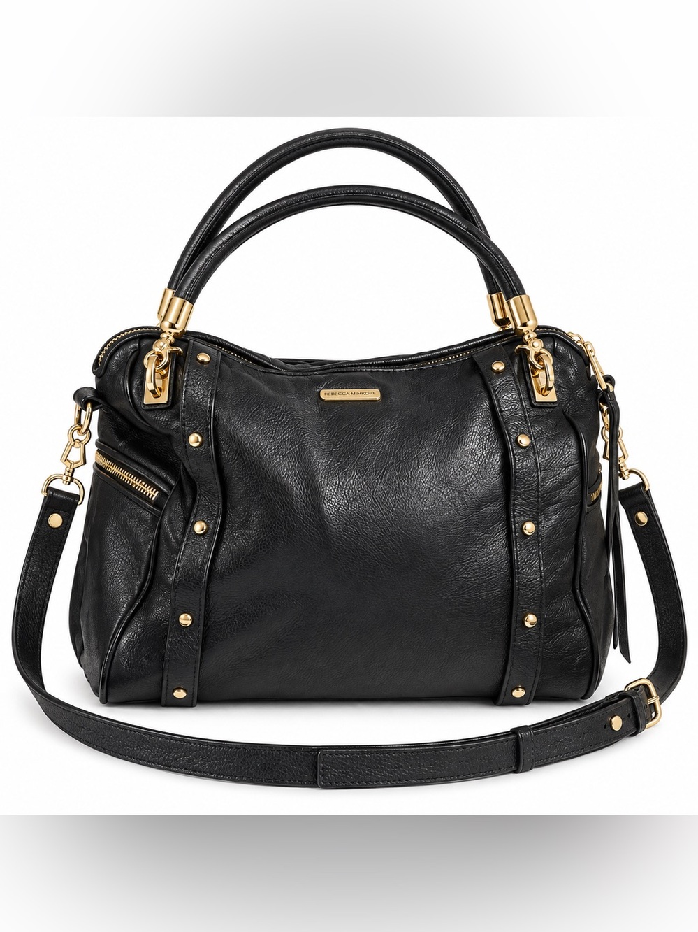 Rebecca Minkoff Cupid Studded Leather Satchel